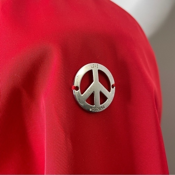 Love Moschino red ruffle jacket zip up 6 - Picture 5 of 8